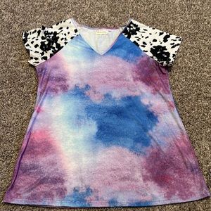 Southern stitch multi color top / size S / B77